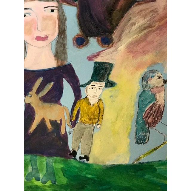 2020s “The Magical Recital”, Original Unframed Acrylic Painting on 24” X 36” Canvas, Whimsical, Colorful and Charming For Sale - Image 5 of 8