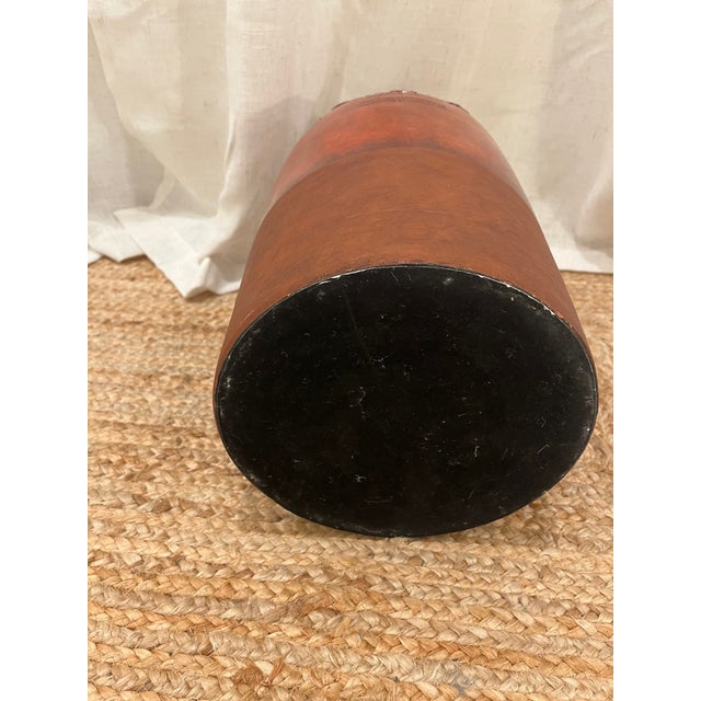 Red Vintage Mediterranean French Olive Oil Two Handle Pottery Jug Jar 18'' For Sale - Image 8 of 8