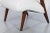 Off-white Mid-Century Modern Walnut Lounge Chairs With Floating Armrests, 1950s For Sale - Image 8 of 12