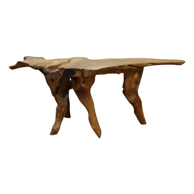 Early 20th Century California Redwood Sculptural Root Table For Sale
