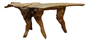 Early 20th Century California Redwood Sculptural Root Table