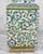 Paint Vintage 14" Chinese Porcelain & Enamel Green Floral Paneled Vase For Sale - Image 7 of 9