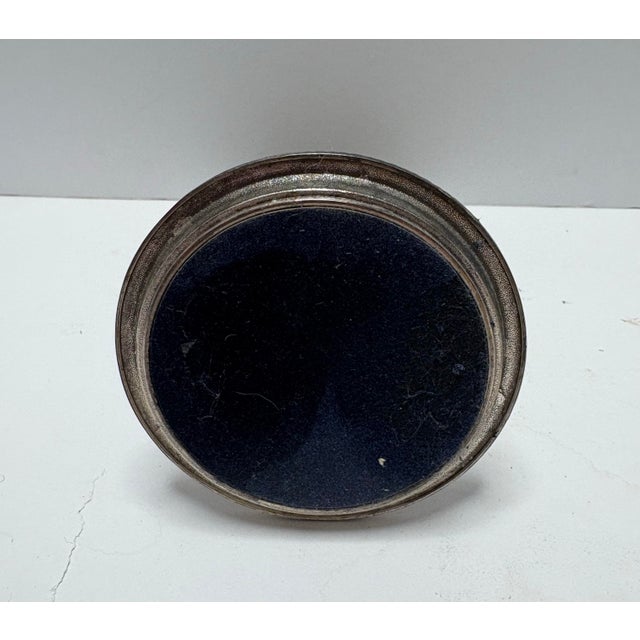 Mid 20th Century Vintage Silver Tone Flower Figurine | Pierced Metal Daisy Sculpture | Hollywood Regency Vanity Decor | Mid Century Floral Accent For Sale - Image 5 of 7