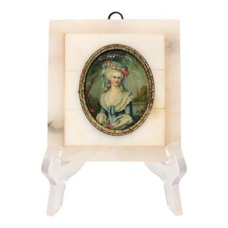 Circa 1920 Grand Tour Souvenir Portrait From the Royal Academy of London For Sale