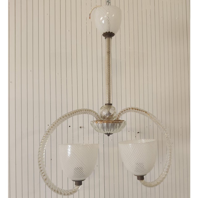 Ercole Barovier Barovier Chandelier by Ercole Barovier, 1969 For Sale - Image 4 of 5