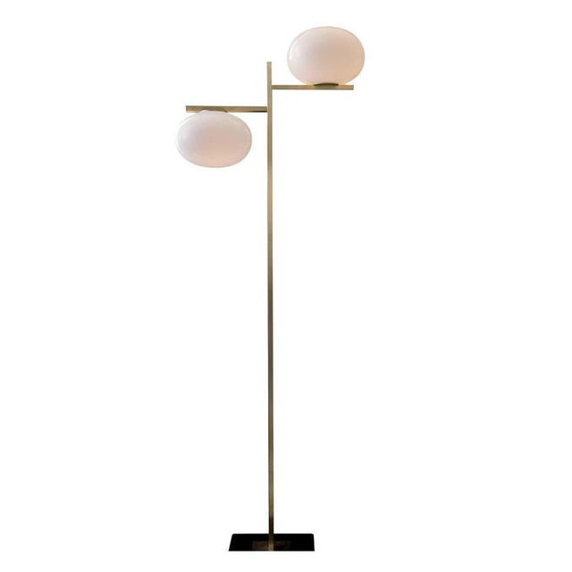 Alba Two Arms Floor Lamp by Mariana Pellegrino Soto for Oluce For Sale - Image 6 of 7