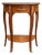 1980 French Artisan Louis XVI Brown Mahogany Side Table For Sale