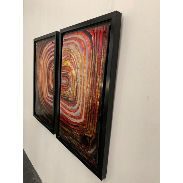 Vintage Resin Panels, 1970s, Set of 2 For Sale - Image 4 of 18