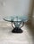 Round glass top with Iron base Table For Sale In Detroit - Image 6 of 12