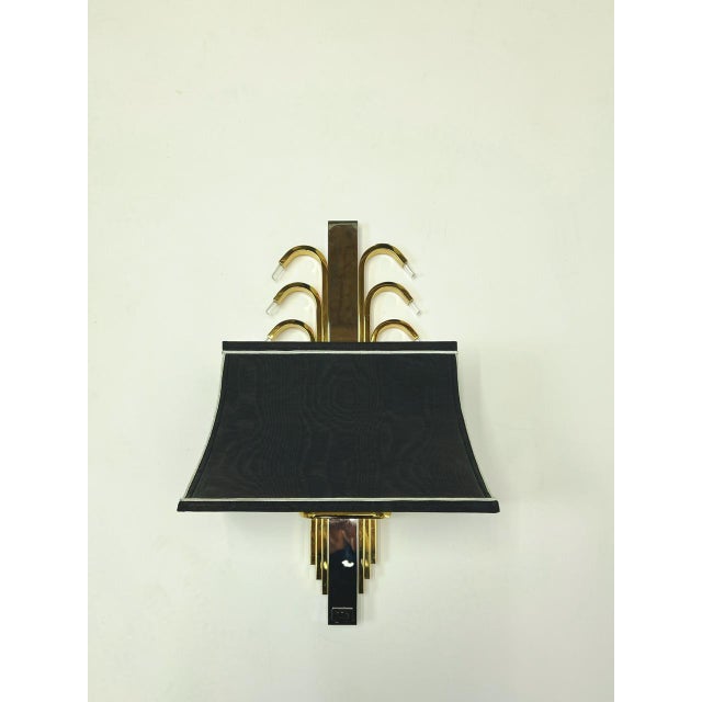 Skyscrape Wall Lamp in Brass and Chrome from WKR Leuchten, 1970s For Sale - Image 9 of 13