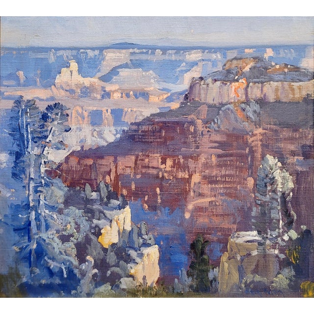Impressionist Fitch Fulton - 1920s View of the Grand Canyon - Oil Painting For Sale - Image 3 of 10
