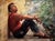 The Wanderer by Matt Talbert | Oil on panel Portrait of a young man looking upwards. For Sale - Image 4 of 5