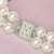 1990s 1990s Diamond Akoya Pearl Necklace 8 Mm 14k Gold 18 3/4" 2-Strand Certified For Sale - Image 5 of 15