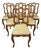 French Louis Style Oak Dining Chairs with Upholstered Seats, Set of 6 For Sale