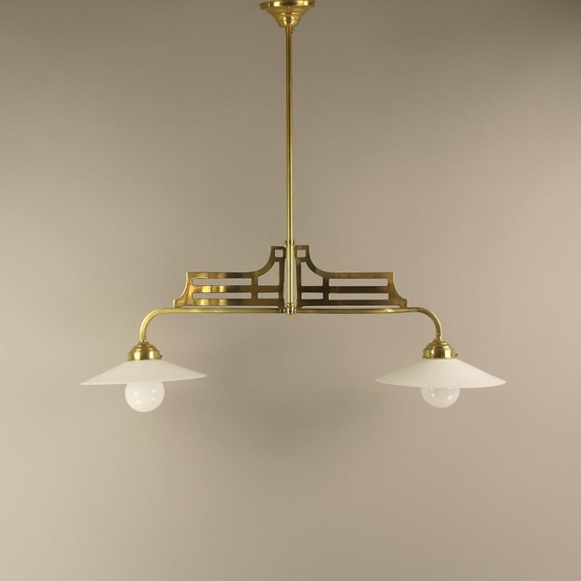 Bauhaus Pendant Lamp in Brass, 1920s For Sale - Image 9 of 9
