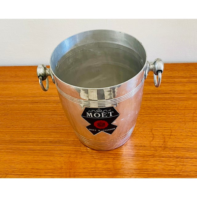 Vintage, champagne bucket, manufactured by renowned goldsmith, argit, paris, circa 1960's/ 1970s. piece is made of...