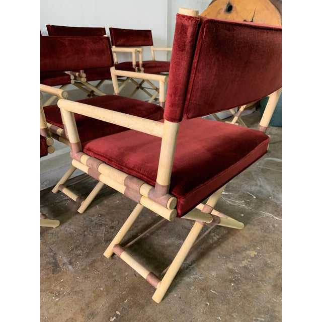 Vintage JMF Style Director Chairs - Set of 8 For Sale - Image 16 of 18