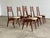 A distinguished and sculptural set of six Danish mid-century teak dining chairs produced by Boltinge Stolefabrik — one of...