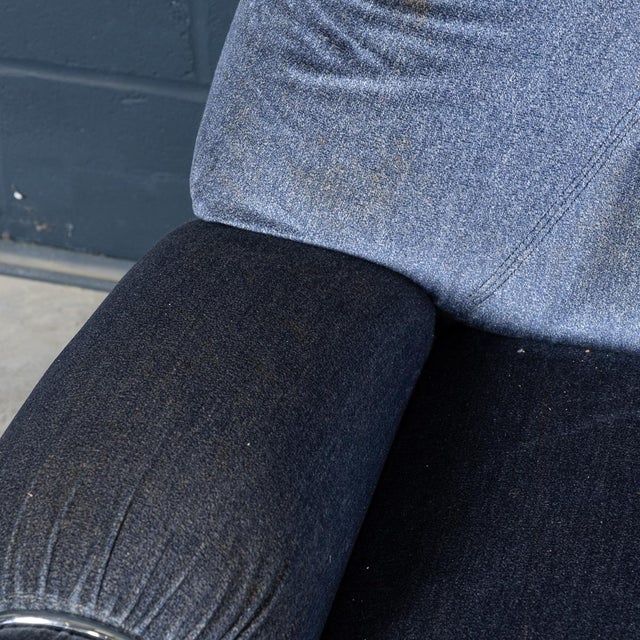 20th Century Italian Blue Velvet Armchairs by Agostino Lescai for Brevetti, 1970s, Set of 2 For Sale - Image 13 of 18