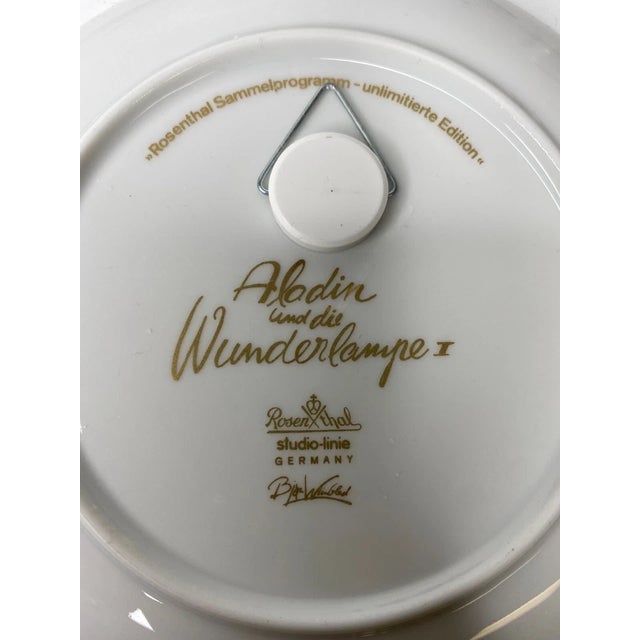 Set of 4 Rosenthal Aladin Series Bjorn Wiinblad Collectible Plates For Sale - Image 10 of 11