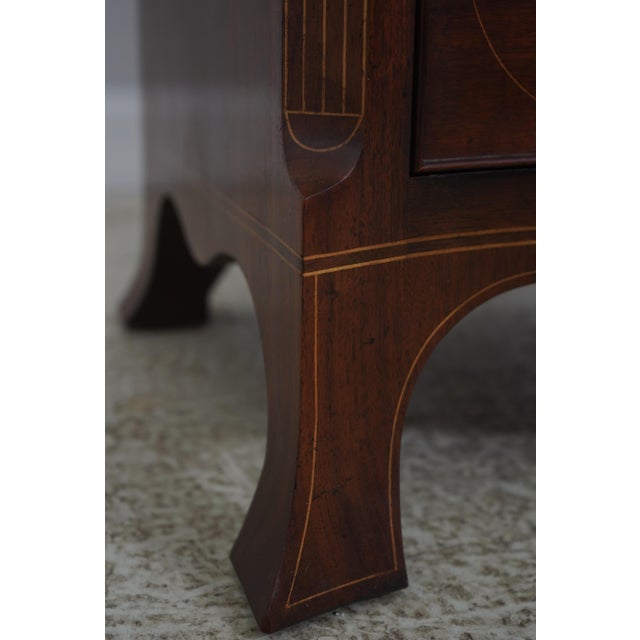 Baker Colonial Williamsburg Inlaid Mahogany Virginia Chest For Sale - Image 10 of 18