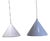 White Colored Billiard Pendant Lamps from Louis Poulsen, Set of 2 For Sale
