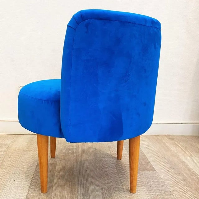 Mid-Century Modern Set of Blue Armchairs, 1960 For Sale - Image 3 of 9