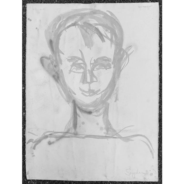 Modern paint on paper by New York abstract expressionist painter Richard Snyder (born 1951). Signed lower right.