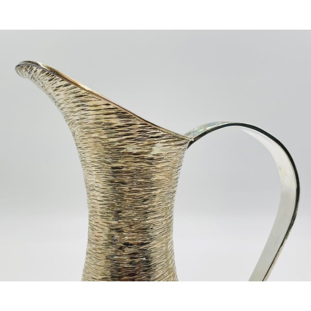 1960s Mexican Los Castillo Taxco Silver-Plated Pitcher With Abalone Handle For Sale - Image 14 of 18