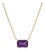 Amethyst Bar Necklace | Purple Gemstone Necklace | February Birthstone Necklace For Sale