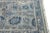 Blue Modern Silver and Blue Oushak Style Handmade Floral Motif Wool Runner For Sale - Image 8 of 9