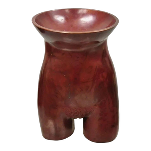 Late 20th Century Gary Spradling, Bronze Nude Female Torso Burnished Red Art Sculpture