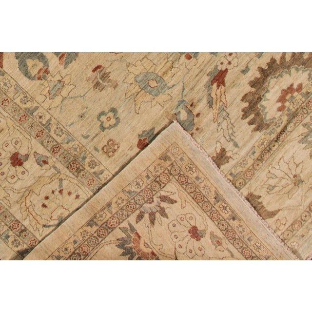 Contemporary 21st Century Modern Sultanabad Wool Rug 12 X 17 For Sale - Image 3 of 7