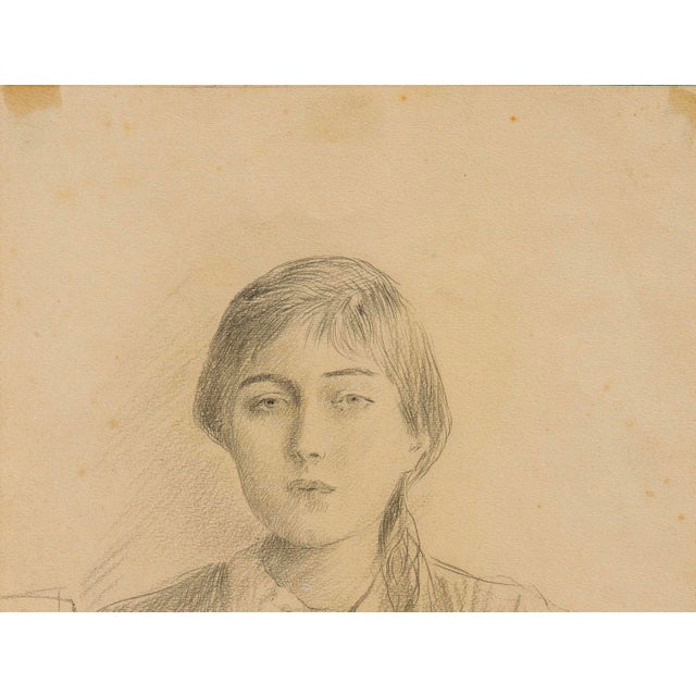 Cesare Tallone Credited Period Italian Drawing For Sale - Image 5 of 9