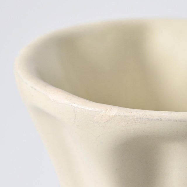 Ivory Swedish Earthenware Vase from Upsala Ekeby, 1930s For Sale - Image 8 of 12