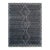 8x10 Talia Moroccan Charcoal Classic Diamond Modern Handknotted Wool Carpet Rug For Sale
