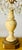 Mid 20th Century Pale Yellow Onyx and Crystal Candelabra Lamp For Sale - Image 6 of 9