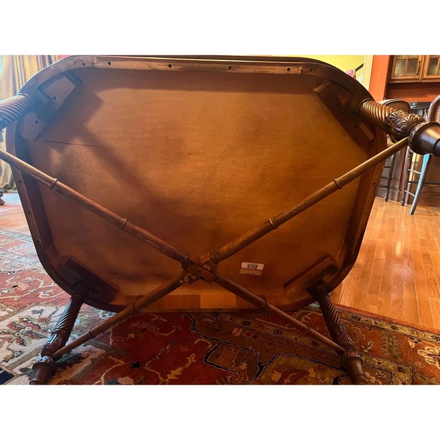 Brown Henredon Large Mahogany Coffee Table For Sale - Image 8 of 10