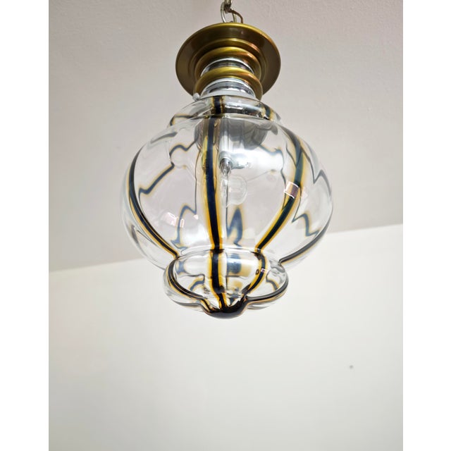 Mid-Century Modern Murano Glass Pendant Lamp by Toni Zuccheri, 1970s For Sale - Image 3 of 18