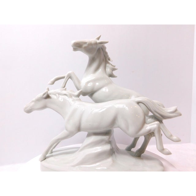 Carl Scheidig Galloping Horses – Gräfenthal German Porcelain Sculpture For Sale - Image 15 of 18