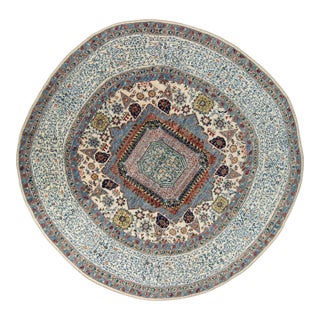Oriental Hand Knotted Round Rug 10' x 10' #21388 For Sale