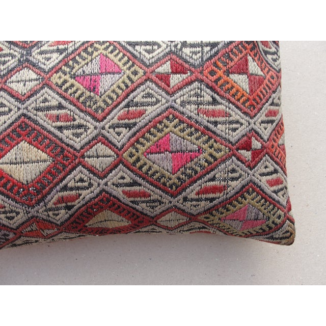 Lumbar Kilim Rug Pillow Cover 14 X 20 For Sale - Image 10 of 14