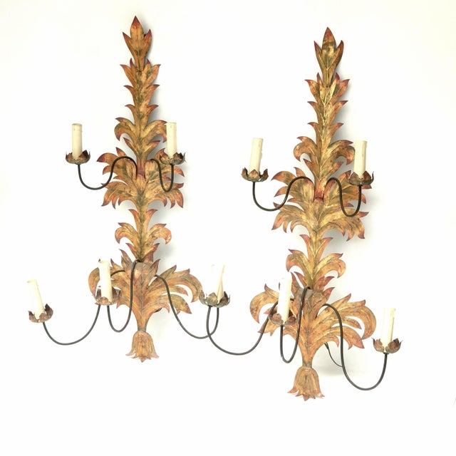 20th Century Sheet Metal Wall Sconces, Italy, 1970s, Set of 2 For Sale - Image 13 of 13