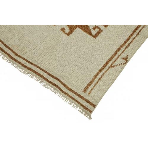 Beige Bohemian Runner Rug For Sale - Image 4 of 7