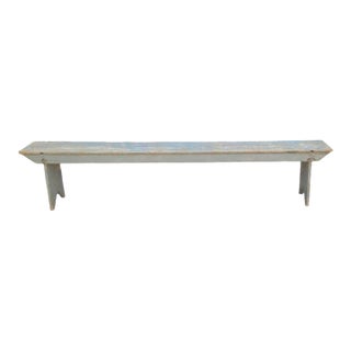 19th Century Rustic Farmhouse Long Bench For Sale