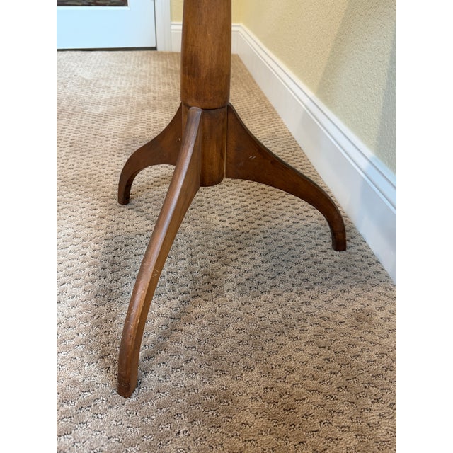 Brown Vintage Shaker Candle Stand Table For Sale - Image 8 of 11