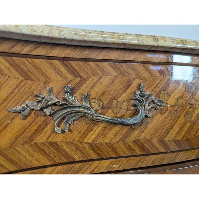 Wood Chest of Drawers in Rosewood Marquetry For Sale - Image 7 of 11
