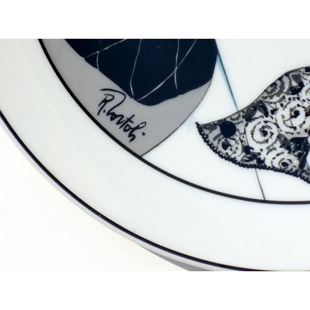 1980s Bavarian Art Deco Revival Fashion Vogue Porcelain Plates, 1980s, Set of 3 For Sale - Image 5 of 7