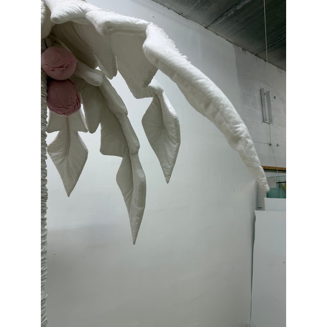 Textile Vintage Fabric Coconut Palm Tree Sculpture, 1990s For Sale - Image 7 of 18