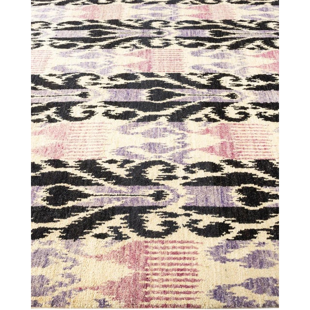 Solo Rugs Modern Hand Knotted Area Rug, Ivory - 6' 0" x 9' 3" For Sale - Image 4 of 9